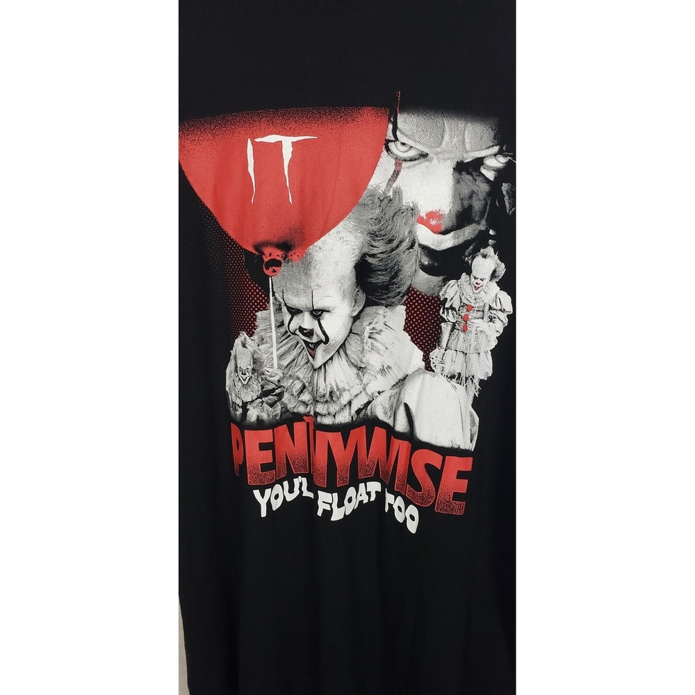 Hybrid Apparel IT Pennywise Black T Shirt Unisex XL Welcome To Derry Horror - Picture 3 of 7